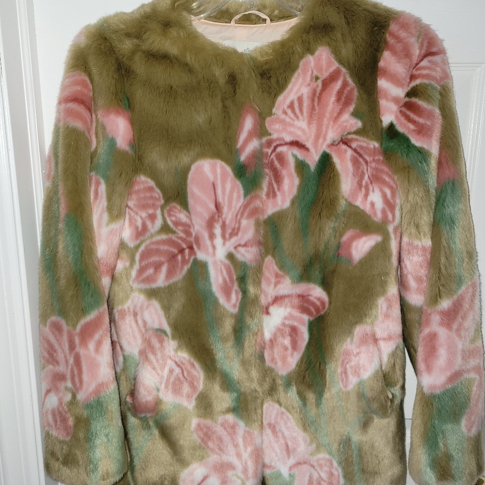Anthropology Multicolor Iris faux fur by Seen Worn